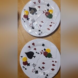 Poker Themed White Ceramic Mugs